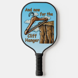 Raquette De Pickleball Image amusante de Cliff Hanger avec jeu de mot