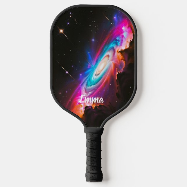 Raquette De Pickleball Imaginaire céleste Trou noir Nom personnalisé (Recto)