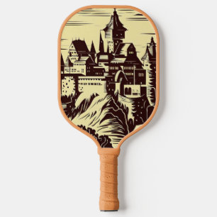 Raquette De Pickleball Imaginaire Château médiéval - Style boisé japonais