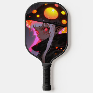 Raquette De Pickleball Imaginaire foncé Champignons Elf Anime Girl