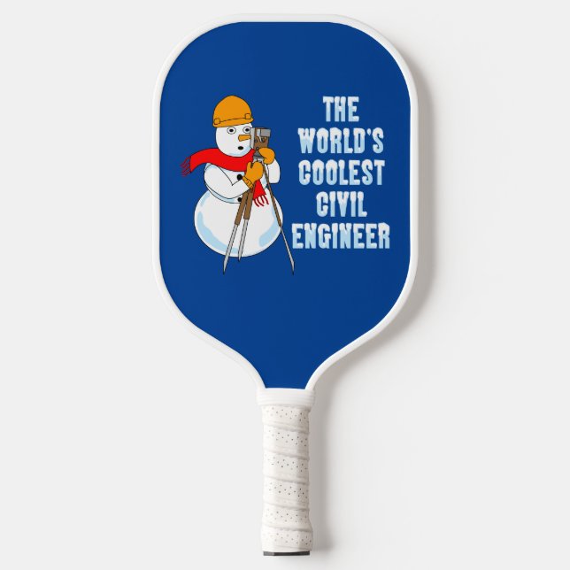 Raquette De Pickleball Ingénieur civil le plus froid (Recto)
