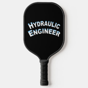 Raquette De Pickleball Ingénieur hydraulicien Gouttelettes d'eau