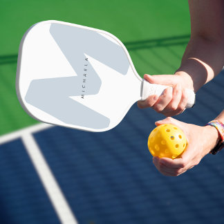 Raquette De Pickleball Initiale & Nom Personnalisés en Grandes Lettres Mo