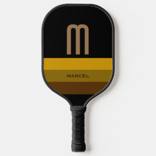 Raquette De Pickleball Initiale sur un modèle rayé et moderne