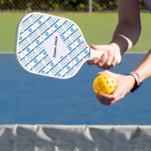 Raquette De Pickleball Israël et drapeau israélien avec votre nom