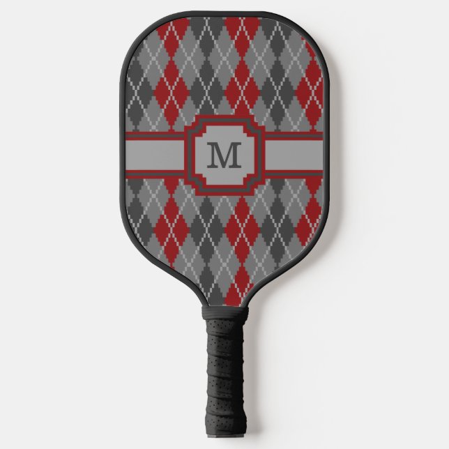 Raquette De Pickleball Jacquard des cendres et des membres (Recto)