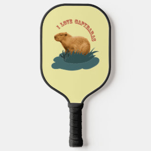 Raquette De Pickleball J'adore les capybaras Amoureux de capybara mignon