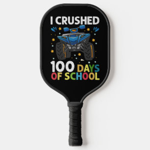 Raquette De Pickleball J'ai écrasé 100 jours de camion monstre garçons de