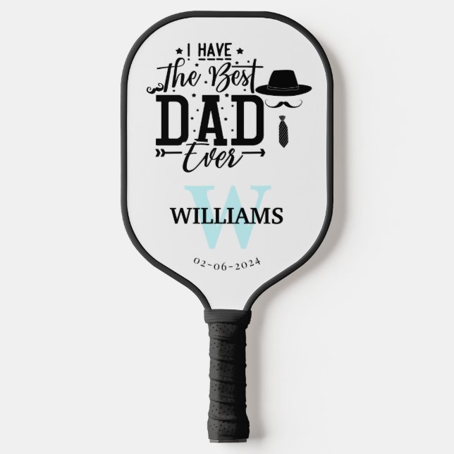 Raquette De Pickleball j'ai le meilleur papa qui soit (Recto)
