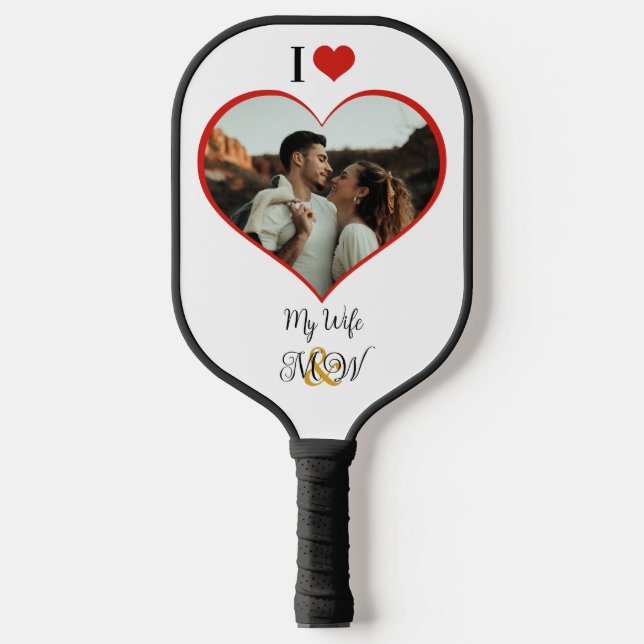 Raquette De Pickleball J'aime ma femme (Recto)