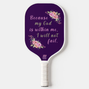 Raquette De Pickleball "Je ne vais pas échouer" Pagaie de Pickleball Viol