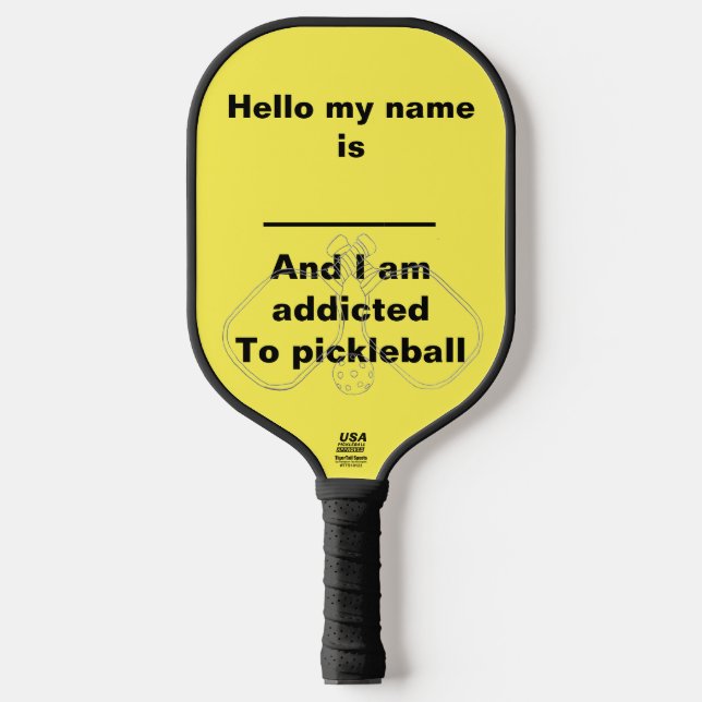 Raquette De Pickleball Je suis accro au pickleball (Recto)