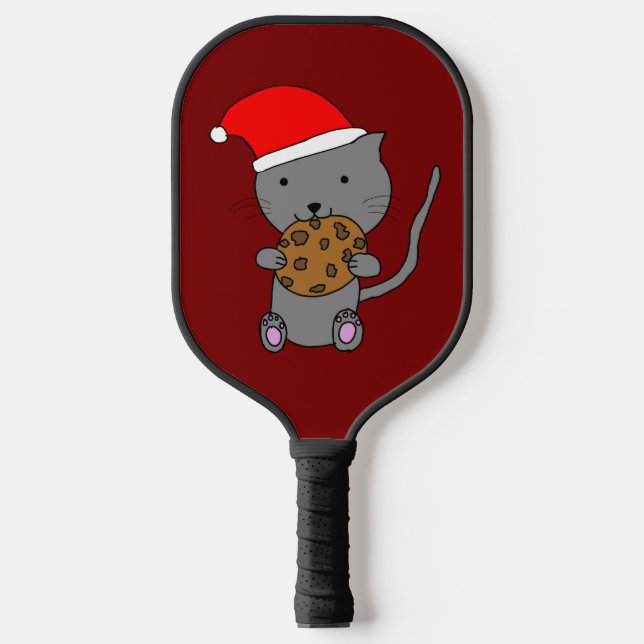 Raquette De Pickleball Joli Chat de Noël (Recto)