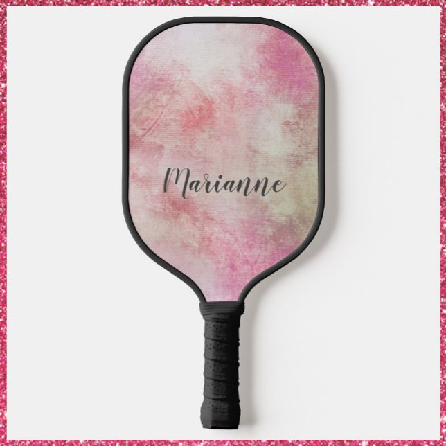 Raquette De Pickleball Joli Motif rose Abstrait (Créateur téléchargé)