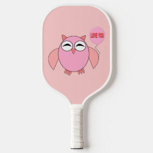 Raquette De Pickleball Joli Rose amour vous hibou
