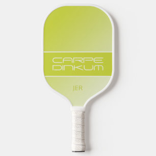 Raquette De Pickleball Jolies Initiales de Pun Dink Mignon Ombré Vert Jau