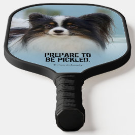 Raquette De Pickleball Jouet Papillon mignonne Chien espagnol à l'quai