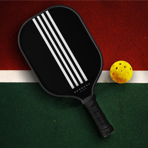 Raquette De Pickleball Joueur de Pickleball moderne Blancs noirs