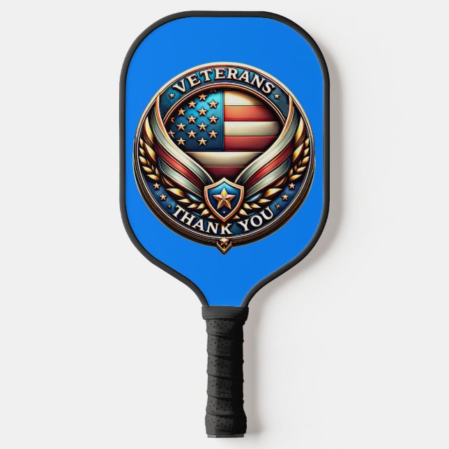 Raquette De Pickleball Jour du Merci des vétérans (Recto)