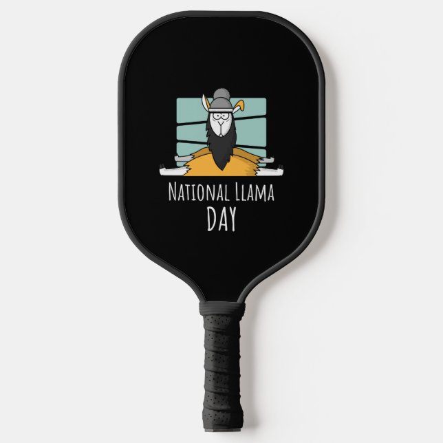 Raquette De Pickleball Journée nationale de la lama (Recto)