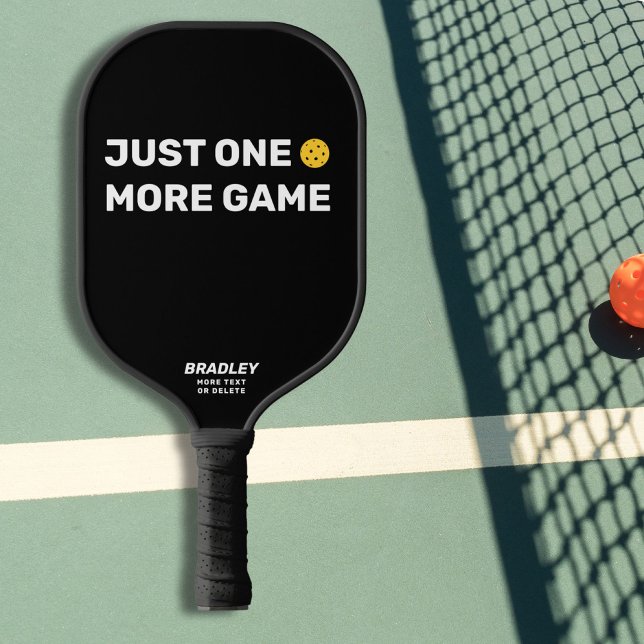 Raquette De Pickleball Juste Un Autre Jeu Texte Personnalisé Drôle (Créateur téléchargé)