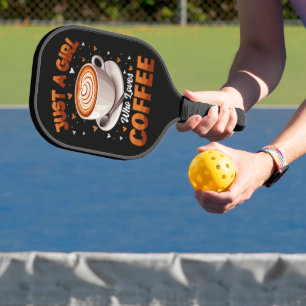 Raquette De Pickleball Juste Une Fille Qui Aime Le Café