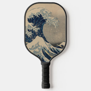 Raquette De Pickleball Katsushika Hokusai. La Grande Vague au large de Ka