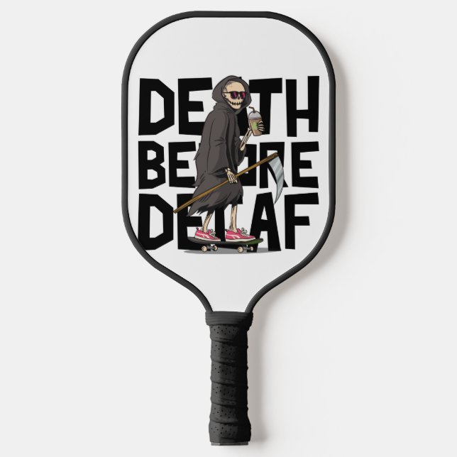 Raquette De Pickleball La mort avant le décaféiné (Recto)