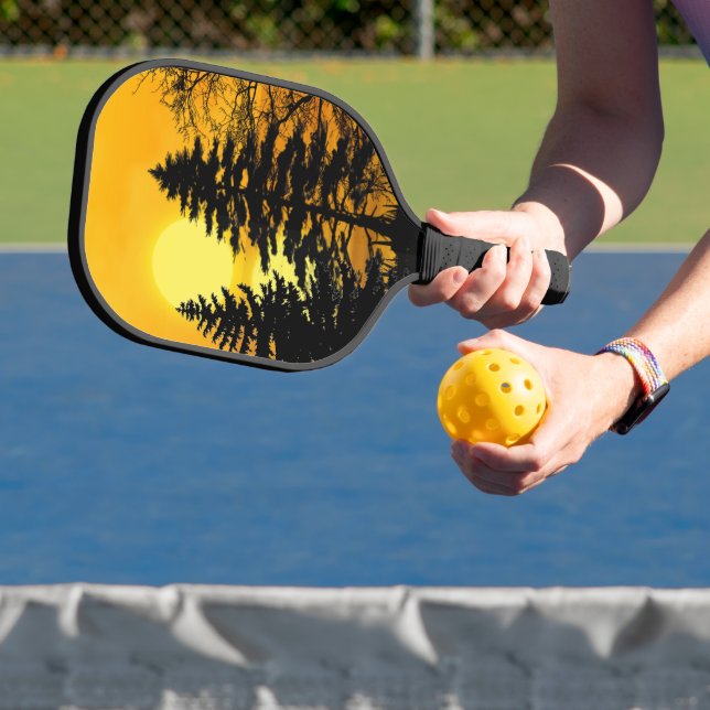 Raquette De Pickleball Lac Golden Sunset Pine Trees (Insitu)