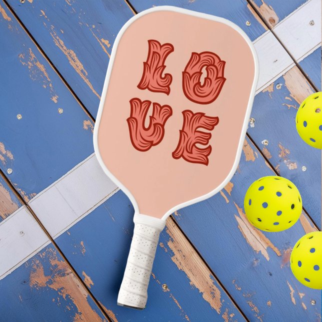 Raquette De Pickleball L'amour en rose (Créateur téléchargé)