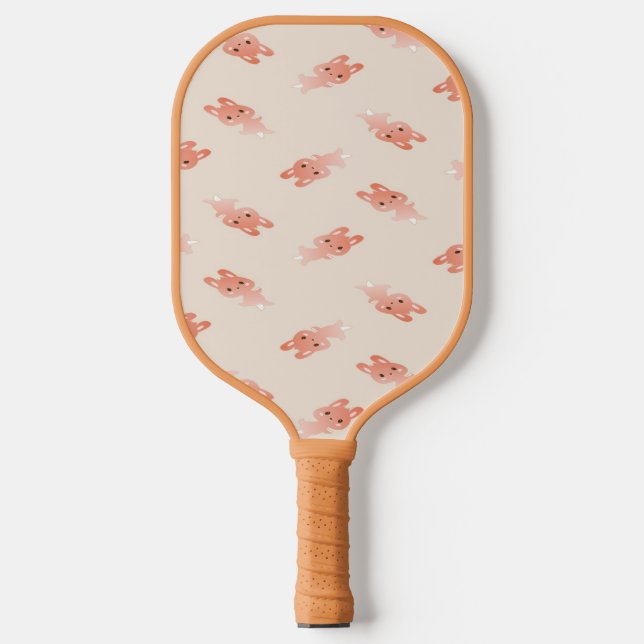 Raquette De Pickleball lapins Brown rose (Recto)