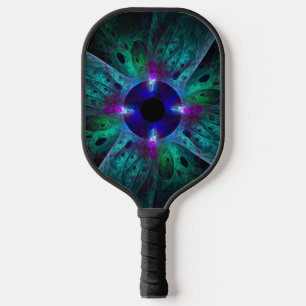 Raquette De Pickleball L'art Abstrait des yeux
