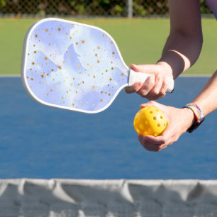 Raquette De Pickleball Lavendar Golden Star Motif