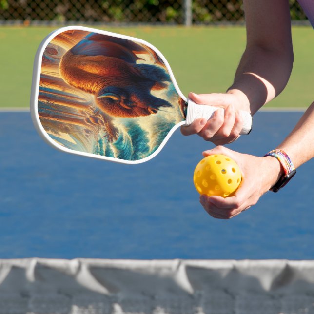 Raquette De Pickleball le bison majestueux est haut (Insitu)