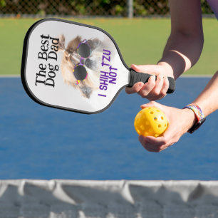 Raquette De Pickleball Le meilleur chien papa Shih Tzu Pas de Fête des pè