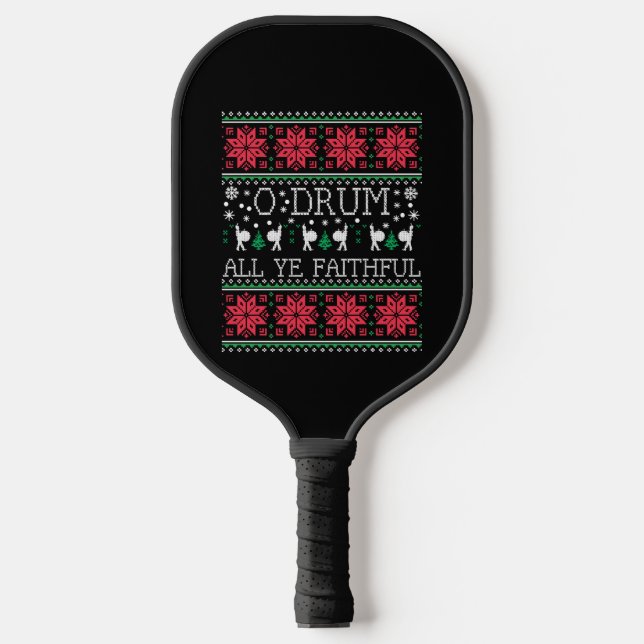 Raquette De Pickleball Le poison de Bass Drum Dreck Christmas (Recto)