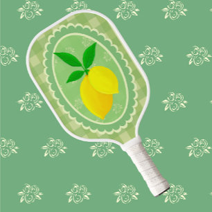 Raquette De Pickleball Lémon jaune rétro vert printemps