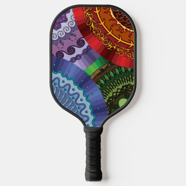 Raquette De Pickleball Les éléments Mandalas (Recto)