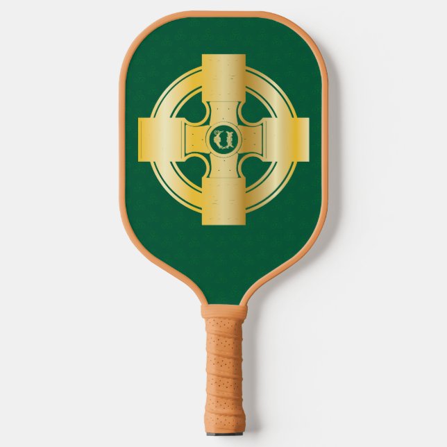 Raquette De Pickleball LETTRE Céleste Céleste CÔTE U MONogramme (Recto)