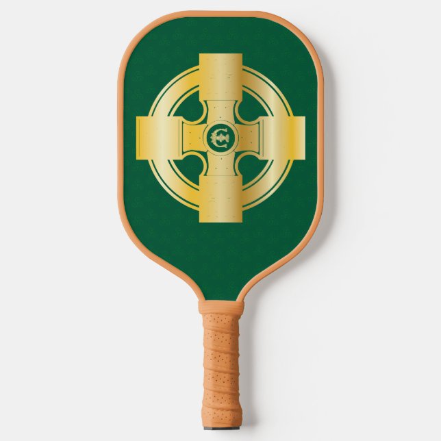 Raquette De Pickleball LETTRE Céleste Céleste COTON E MONogramme (Recto)