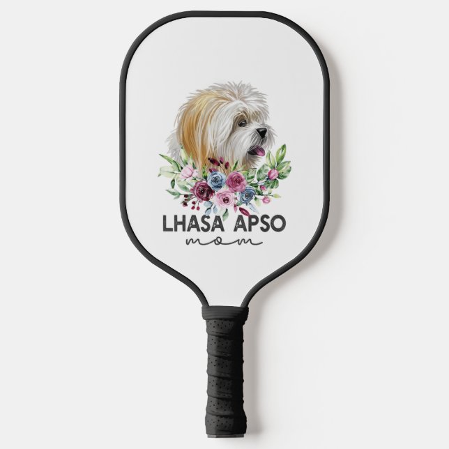 Raquette De Pickleball Lhasa Apso Chemise Cadeaux Chien Maman (Recto)