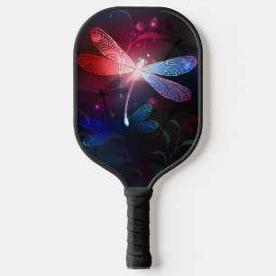 Raquette De Pickleball Libellule rouge lumineuse