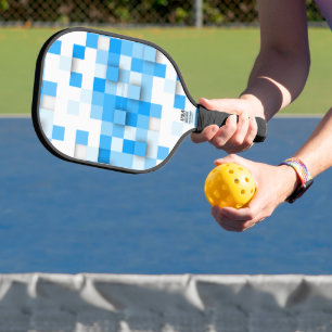 Raquette De Pickleball l'œuvre en carrés de SlipperyJoe's mosaïque modern