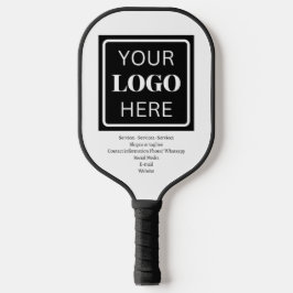 Raquette De Pickleball Logo - Code QR - Promotion d'entreprise