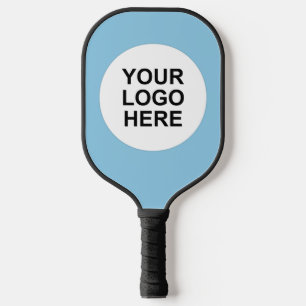 Raquette De Pickleball Logo d'affaires Sky Blue personnalisable
