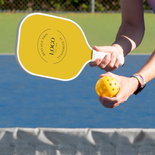 Raquette De Pickleball Logo de l'entreprise Simple Promotional Mustard (Insitu)