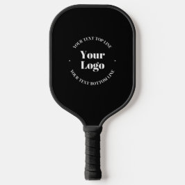 Raquette De Pickleball Logo d'entreprise et Modèle de texte personnalisab