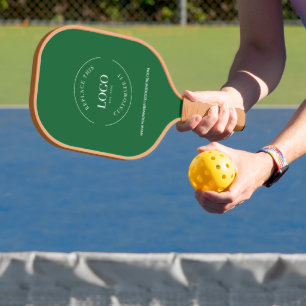 Raquette De Pickleball Logo d'entreprise SITE WEB Vert noir Promotionnel
