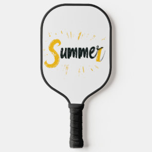 Raquette De Pickleball Logo d'été - Conception de texte d'été