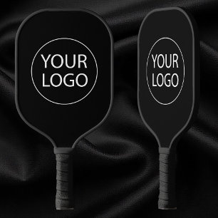 Raquette De Pickleball Logo professionnel personnalisé Entreprise Noir
